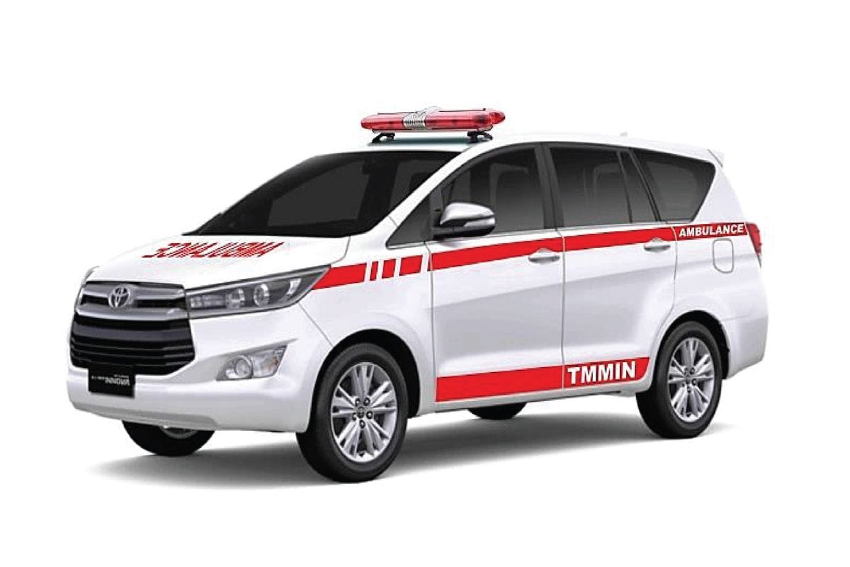 Ambulans yang tersedia untuk disewa melalui PodaRentCar